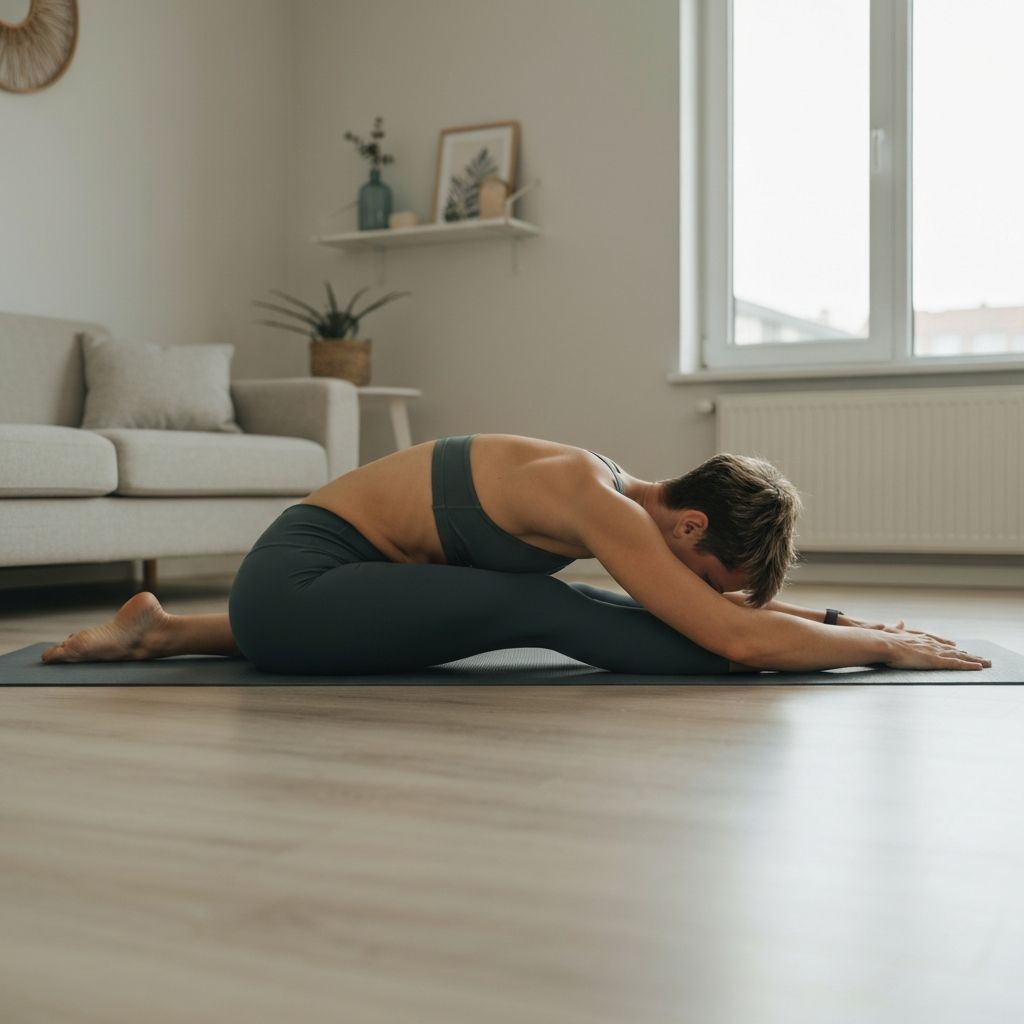 Seated forward stretch position